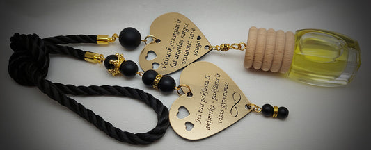 Automobilio kvapukas - 2 širdėlės