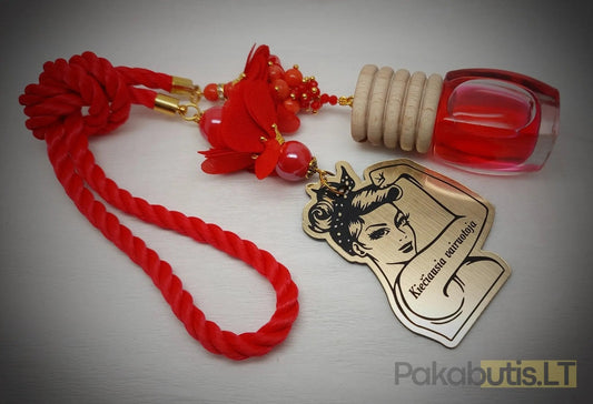 Kvapukas - Kiečiausia vairuotoja raudonas - Pakabutis.lt