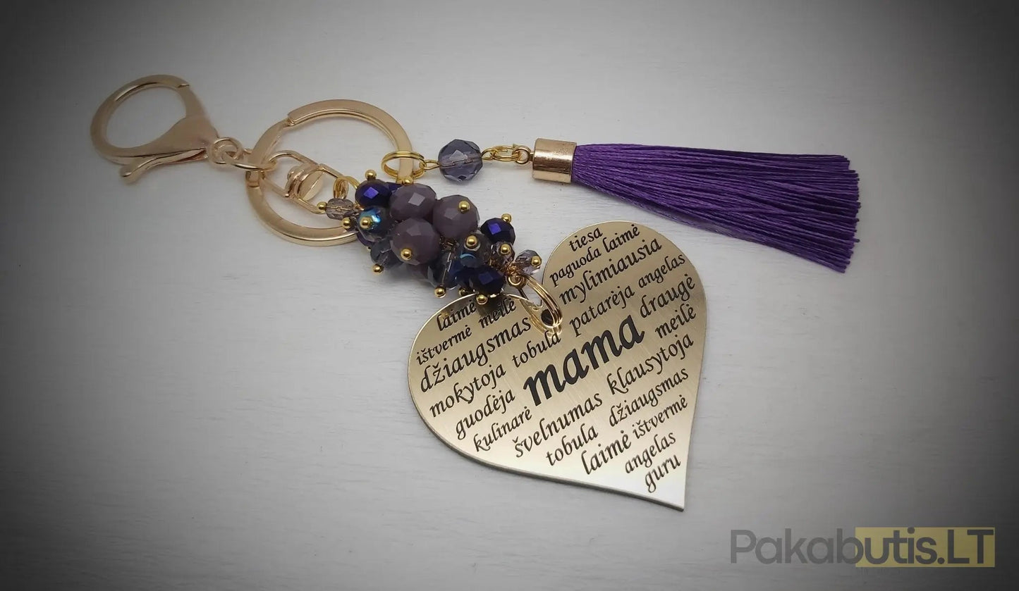 Raktų pakabukas - Mama - Pakabutis.lt
