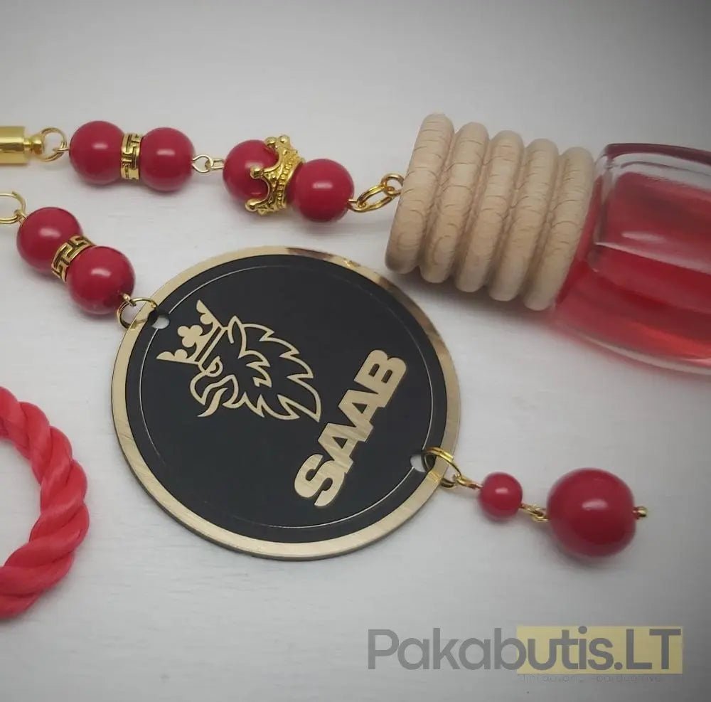 Saab kvapukas raudonas - Pakabutis.lt