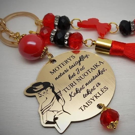 Raktų pakabukas - Moterys neturi taisyklių